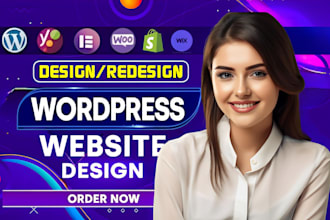 revamp build wordpress website develop wix shopify divi customize wordpress blog
