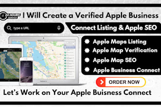 set up a verify apple maps listing via apple business connect for local seo