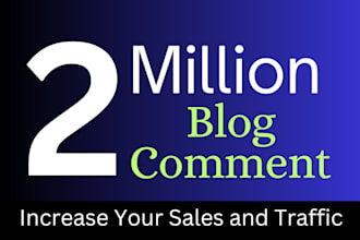 do blog comment backlinks for your website