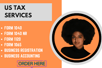 prepare us tax return, form 1040, 5472, 1120, 990, boi report, sba, llc