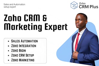 zoho expert CRM plus zoho campaign booking landing page marketing zoho bigin ai