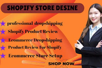 build a professional ecommerce dropshipping store shopify product review