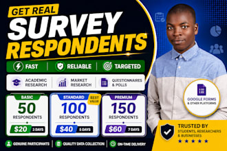 get real survey respondents fast