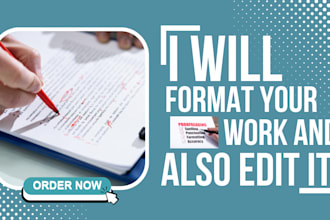 format, edit, and proofread your manuscript for ebook, assignment and paperback