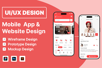 do UX UI design, app design, figma website design, wireframes, prototypes, figma