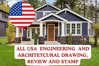 do architectural stamp and drawing 2d floor plan florida,ca arizona pe stamp