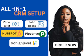 zoho CRM setup zoho site zoho landing page hubspot pipedrive gohighlevel website