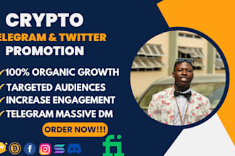 grow crypto telegram promotion, crypto telegram marketing, telegram subscriber