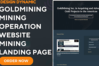 develop gold mining operation website gold mining website