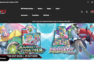 design pokemon shopify store pokemon store pokemon trading card website