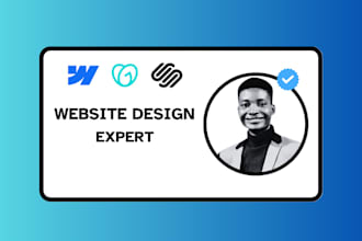 build responsive website design, webflow, godaddy, squarespace