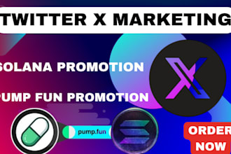 twitter x marketing, sellout pump fun token sales to reach 80 mc, sol memecoin