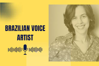 brazilian portuguese voice over for your project