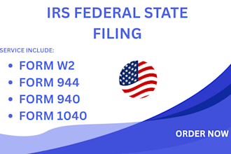 e file form w2, w9, w8ben, 1099, 941, 940, 944, 1040 forms
