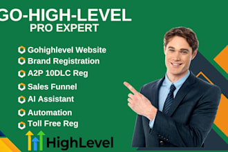 gohighlevel website a2p 10dlc registration highlevel funnel workflow sms expert