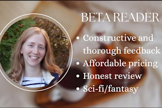 alpha or beta read your book and give honest feedback