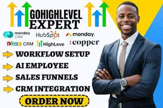 do gohighlevel ai employee sales funnels crm integration ghl workflow automation