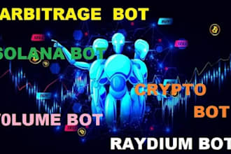 build triangular arbitrage bot, volume bot, hft bot, solana bot, arbitrage bot