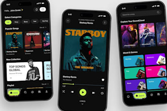 develop music streaming app like apple music, audio mack, spotify, soundcloud