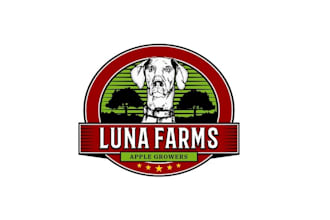 design awesome family friendly apple picking farm logo