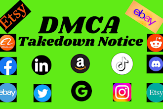delete and report notice fb,tiktok,ig,reddit,twitter,yt,google under dmca