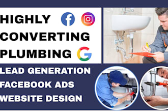 generate plumbing lead generation via facebook ads website design