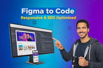 convert your figma design into responsive, SEO friendly code