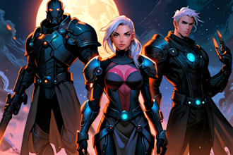 create sci fi illustration for you