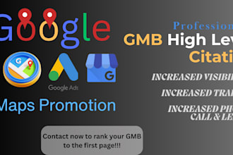create and optimize gmb profile local listing and local citation
