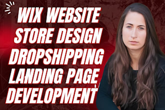 wix website design landing page redesign expert ecommerce online store developer