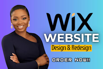 build a modern wix website design wix website redesign wix website wix seo setup