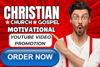 create christian, church, gospel motivational youtube videos promotion