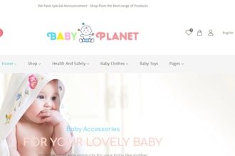 design baby shopify store baby store baby clothing  baby product baby website