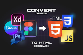 convert figma or image into HTML, CSS, js code