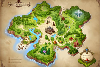 create a high quality fantasy map