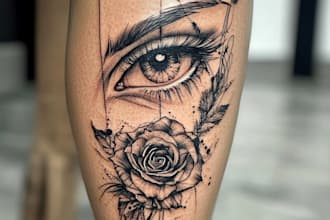 do custom traditional or old school tattoo design