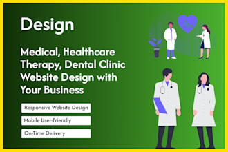 design medical, healthcare, dental clinic, therapy website