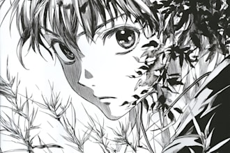 make your profesional manga pages with manga seinen style
