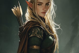 make a dnd character art for you
