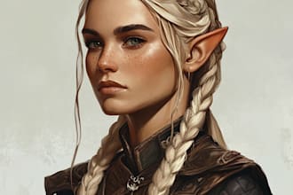 make a dnd character art and dnd character art