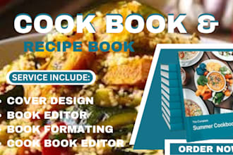 design and format quality cookbooks and recipes book