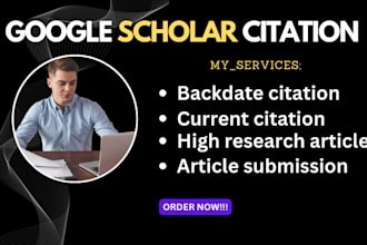 backdated and increase google scholar citations using researchgate
