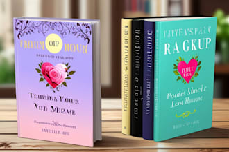 design professional romance and novel book covers
