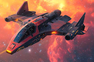 make a sci fi spaceship design