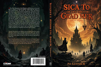 design fantasy, sci fi and horror book cover or illustration
