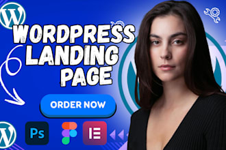 design and redesign wordpress elementor pro landing page and sales funnel