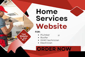 plumbing website, home service, hvac, electrician, roofing website, hvac leads