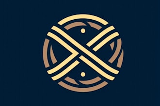 design simple, unique, abstract line art logo