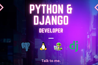 develop custom python django web applications with responsive design
