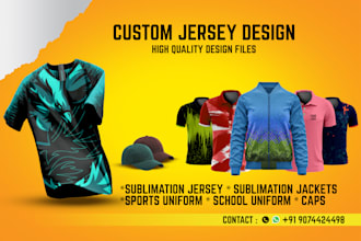 do custom jersey design or sublimation design